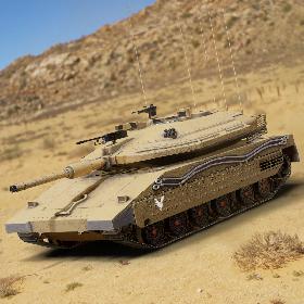 3D Merkava Mark IV Main Battle Tank model